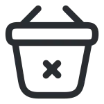 Bag Cross SVG Icon